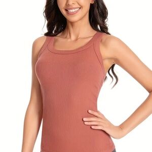 Women's Sleeveless Ribbed/Padded Tank Top XL NWOT